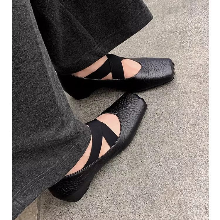 Damen Ballerinas Bequem Elegant Weich