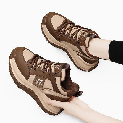 Damen Sneaker Sportlich Chunky Bequem Mit Dämpfung