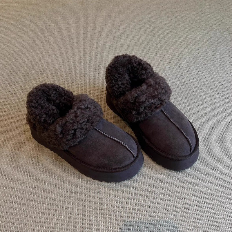 Damen Clogs Weich Fell Innenfutter Rutschfest - BerlinGlamour