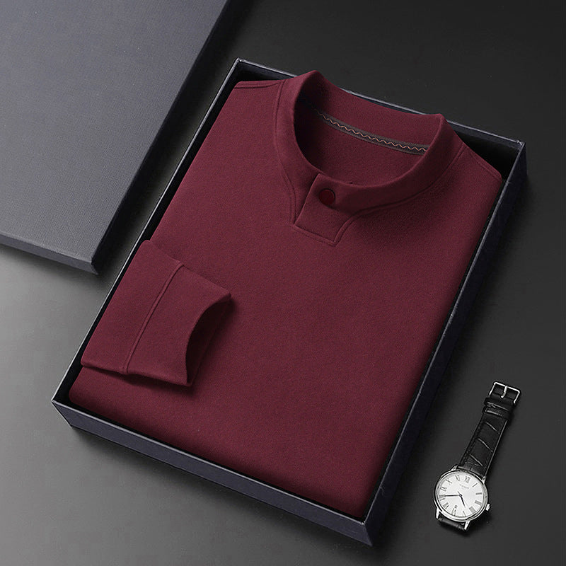 Herren Poloshirt Elegantes Design Stehkragen Modern
