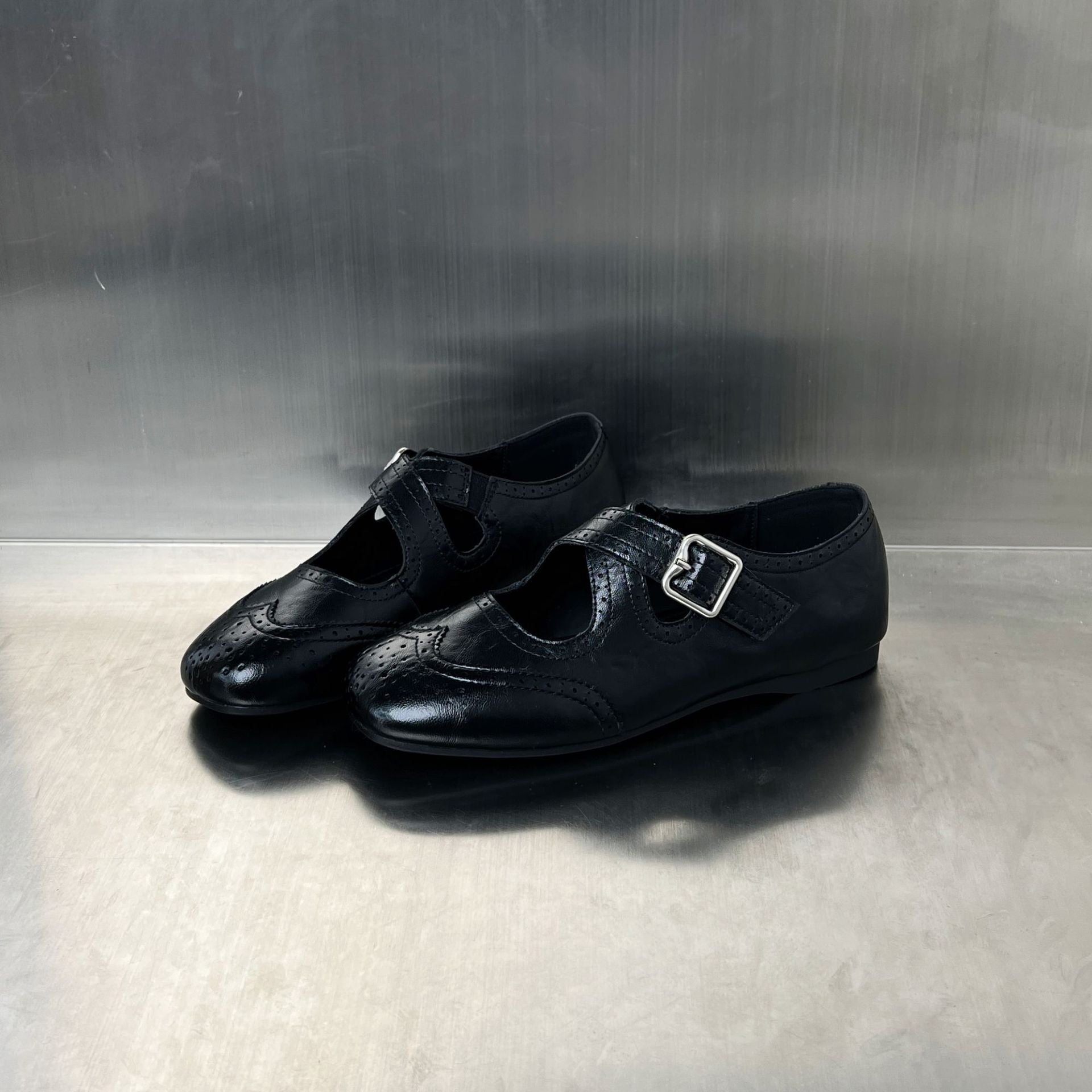 Damen Ballerinas Elegant Schnalle Atmungsaktiv - BerlinGlamour
