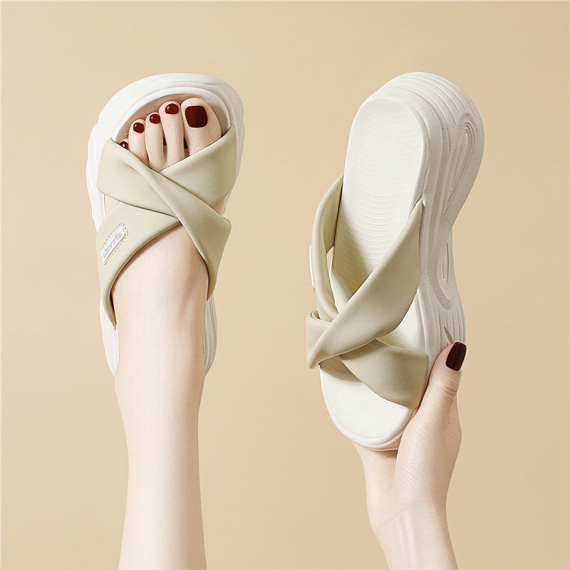 Damen Sandalen Bequem Crossband Sandaletten Sommer