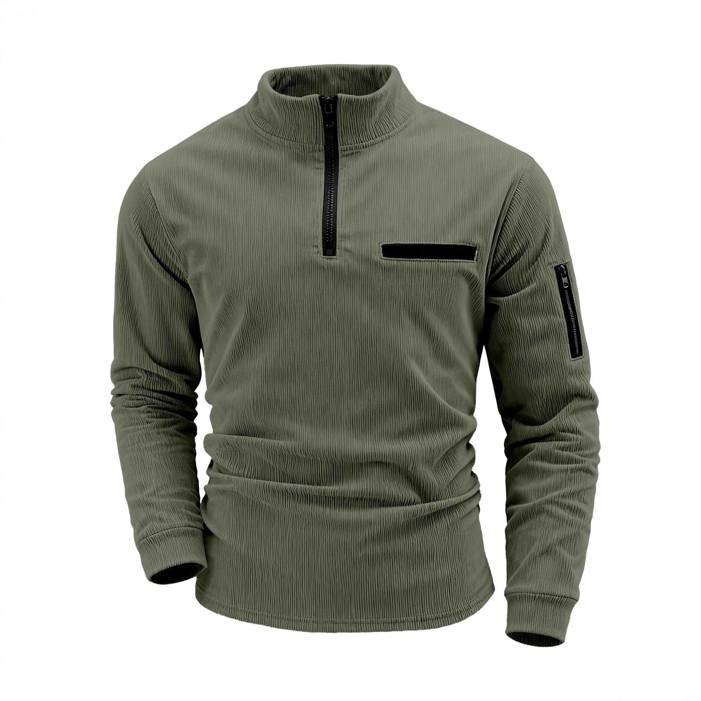 Herren Funktionsoberteil mit Reißverschluss und Taschen Outdoor