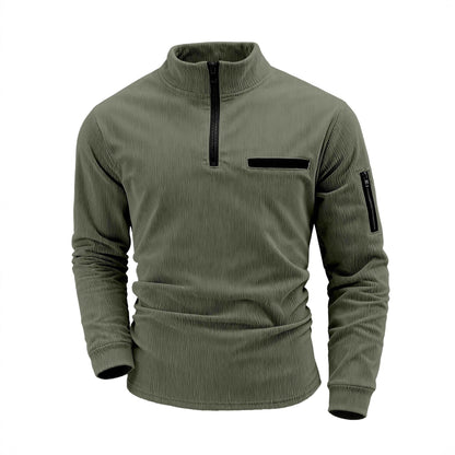 Herren Funktionsoberteil mit Reißverschluss und Taschen Outdoor