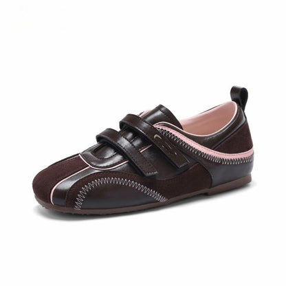 Damen Sneaker Sportlich Metallic Klettverschluss