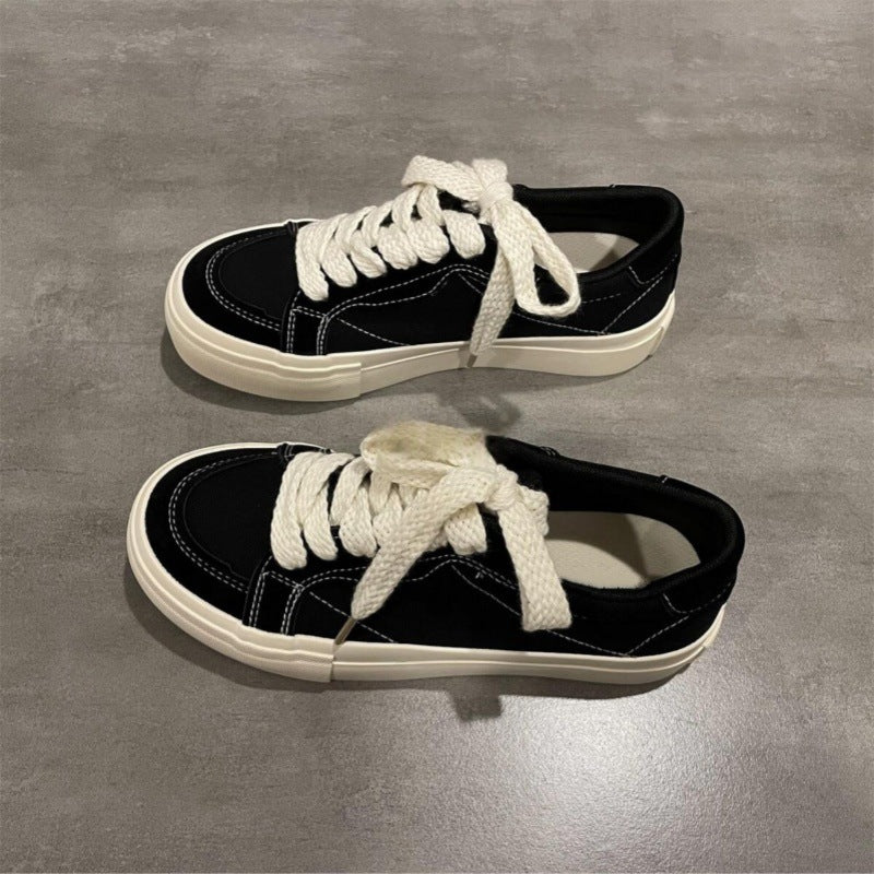 Damen Sneaker Bequem Dicke Sohle Robust