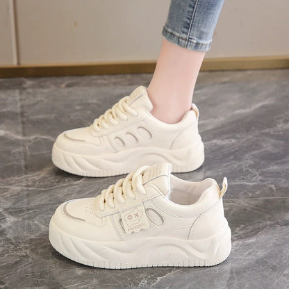 Damen Sneaker PlateauSchuhe Atmungsaktiv Trendy - BerlinGlamour