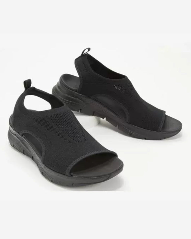 Damen Sandalen Bequem Offene Zehen Frühling