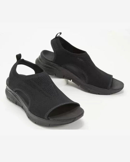 Damen Sandalen Bequem Offene Zehen Frühling