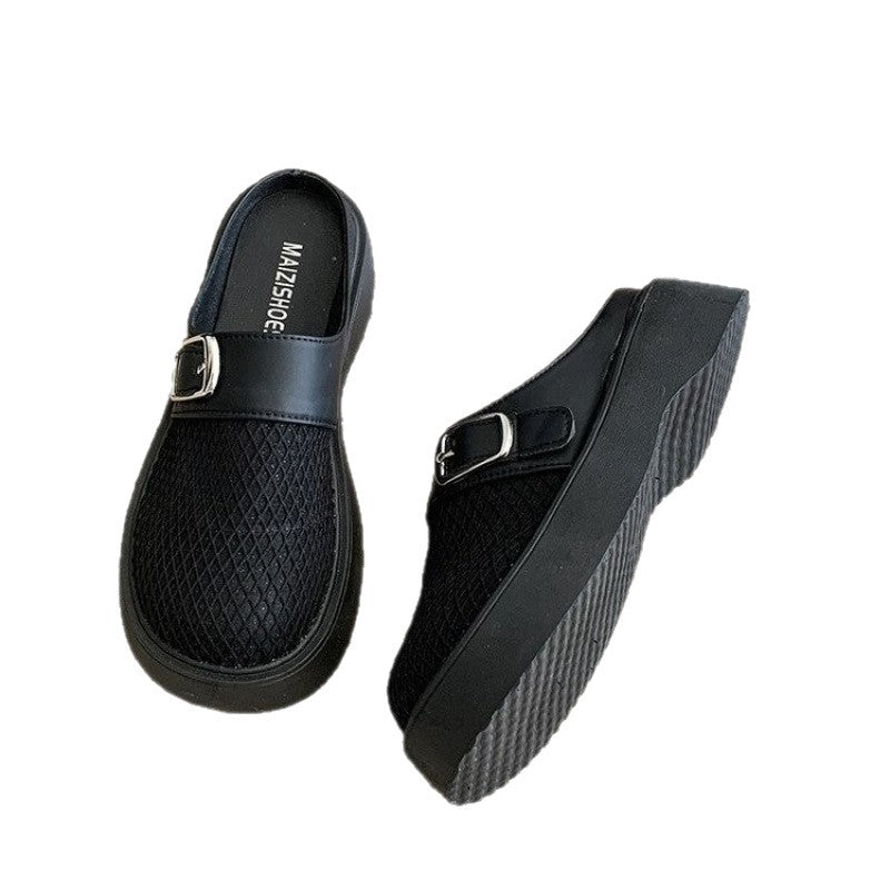 Damen Clogs mit Schnallen Design Trendy Sommer