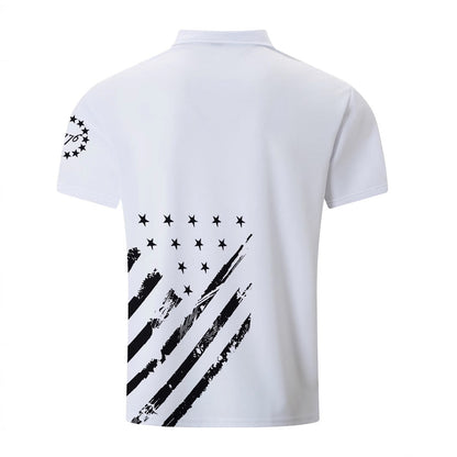 Herren Poloshirt Berlin Print Patriotisch