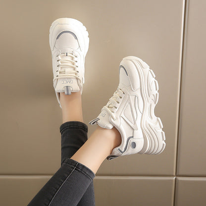 Damen Sneaker Chunky Sportlich Bequem Laufsohle