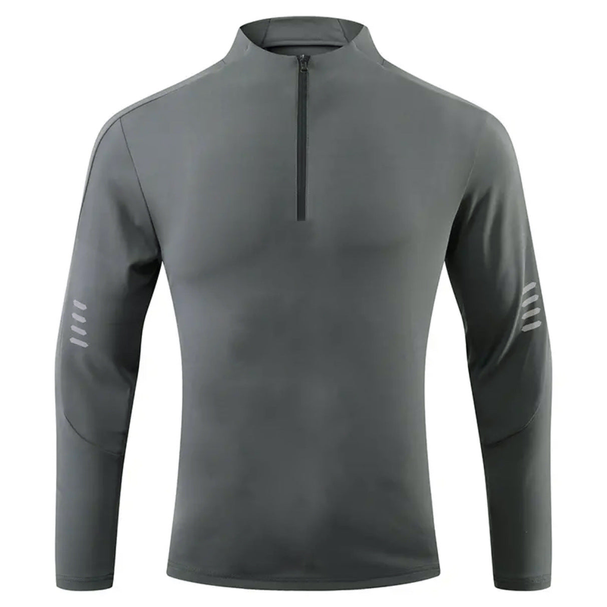 Herren Langarmshirt Funktionsshirt Mit Reißverschluss Hochwertig