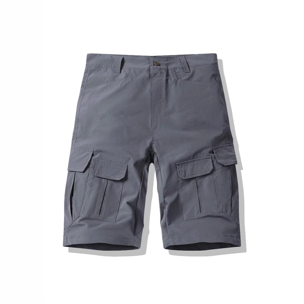 Herren Cargo Shorts Multifunktional mit Seitentaschen Elastisch - BerlinGlamour