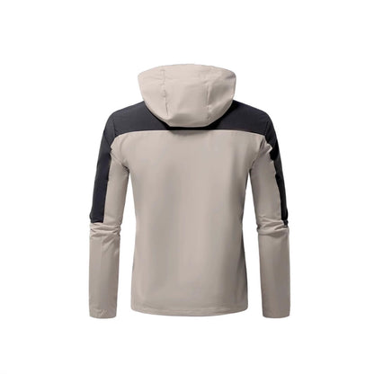 Herren Windbreaker Jacke Wasserdicht mit Kapuze und Taschen