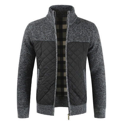 Herren Hybridjacke Modern Strukturiert Wasserdicht