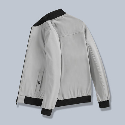 Herren Sportjacke Übergangsjacke Elastisch Mit Taschen