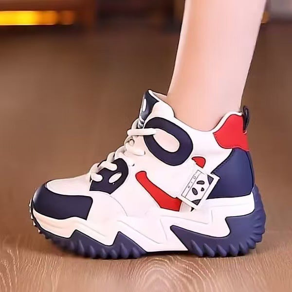 Damen Sneaker High-Top Chunky Sportlich Bequem - BerlinGlamour