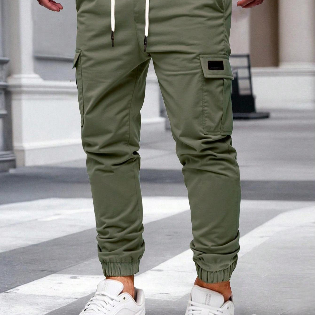 Herren Cargo-Hose Elastisch Bequem Vieltaschen