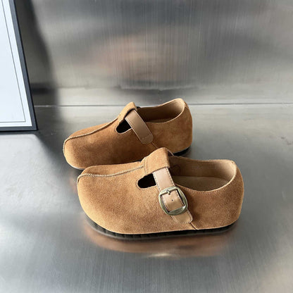 Damen Clogs Bequem Wildleder Ergonomisch Verstellbar
