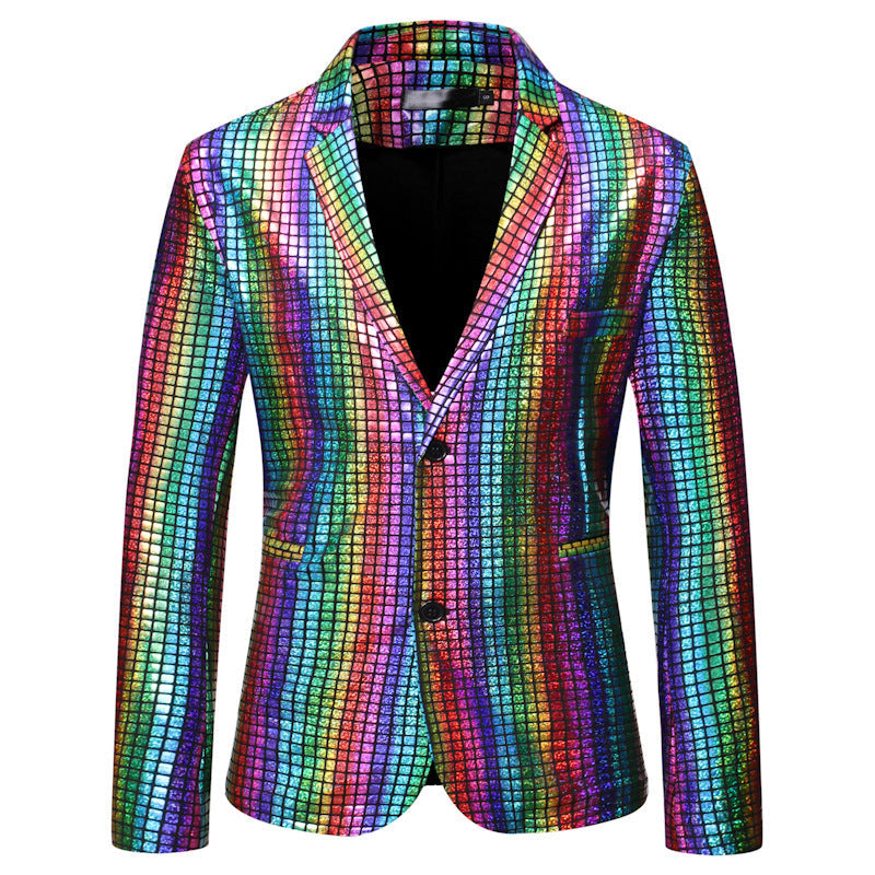 Herren Sakko Paillettenjacke Modern Glamour