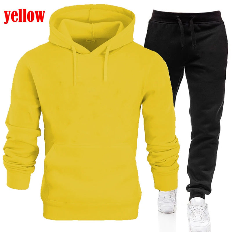 Herren Sportanzug Kapuzenpullover Jogginghose Set Bequem