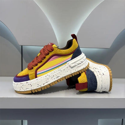 Damen Sneaker Sportlich Mehrfarbig Flexibel