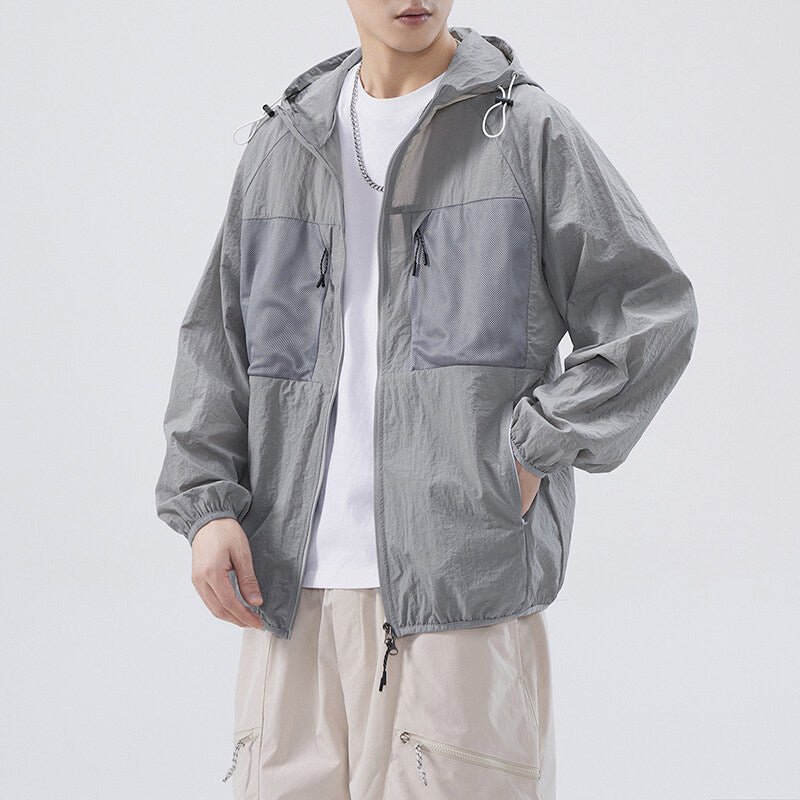 Herren Outdoor-Jacke atmungsaktiv mit Netzdetails Funktionell
