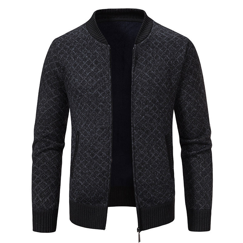 Herren Strickblazer Modern mit Feinmuster