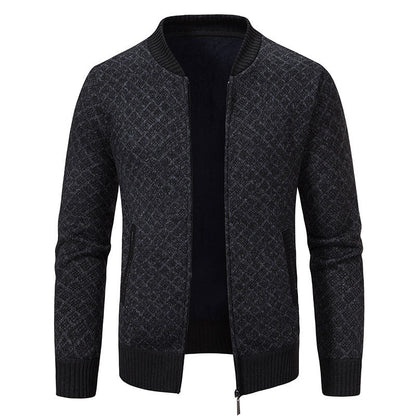 Herren Strickblazer Modern mit Feinmuster