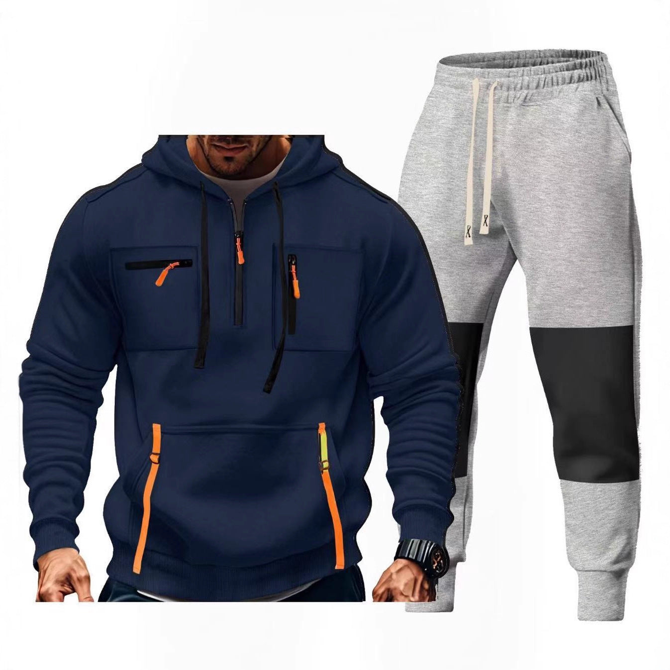 Herren Sportbekleidungsset Funktionstaschen Sportlich Modern