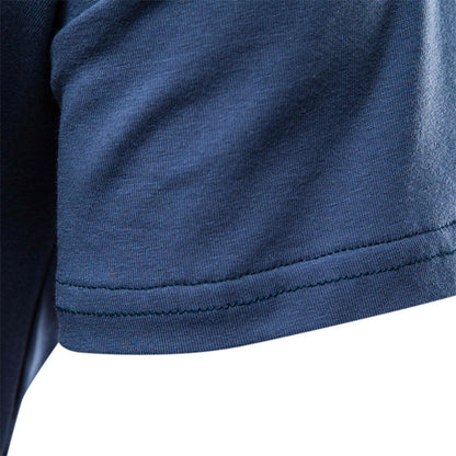 Herren Kurzarm-Shirts Modern mit Brusttasche und Henley-Ausschnitt