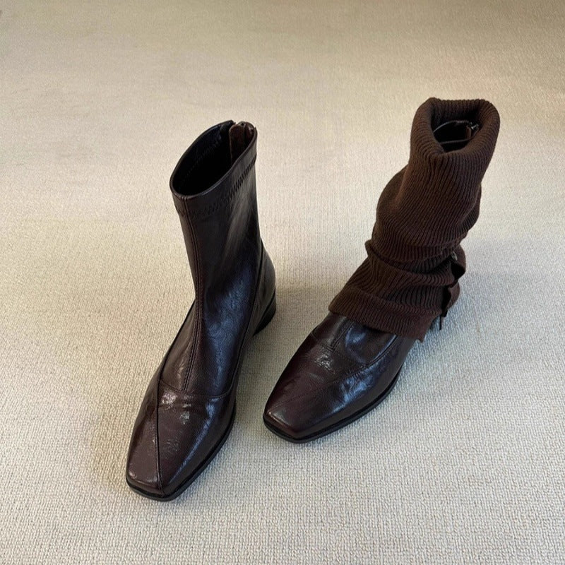 Damen Chelsea Boots Spitze Elegant Schwarz - BerlinGlamour