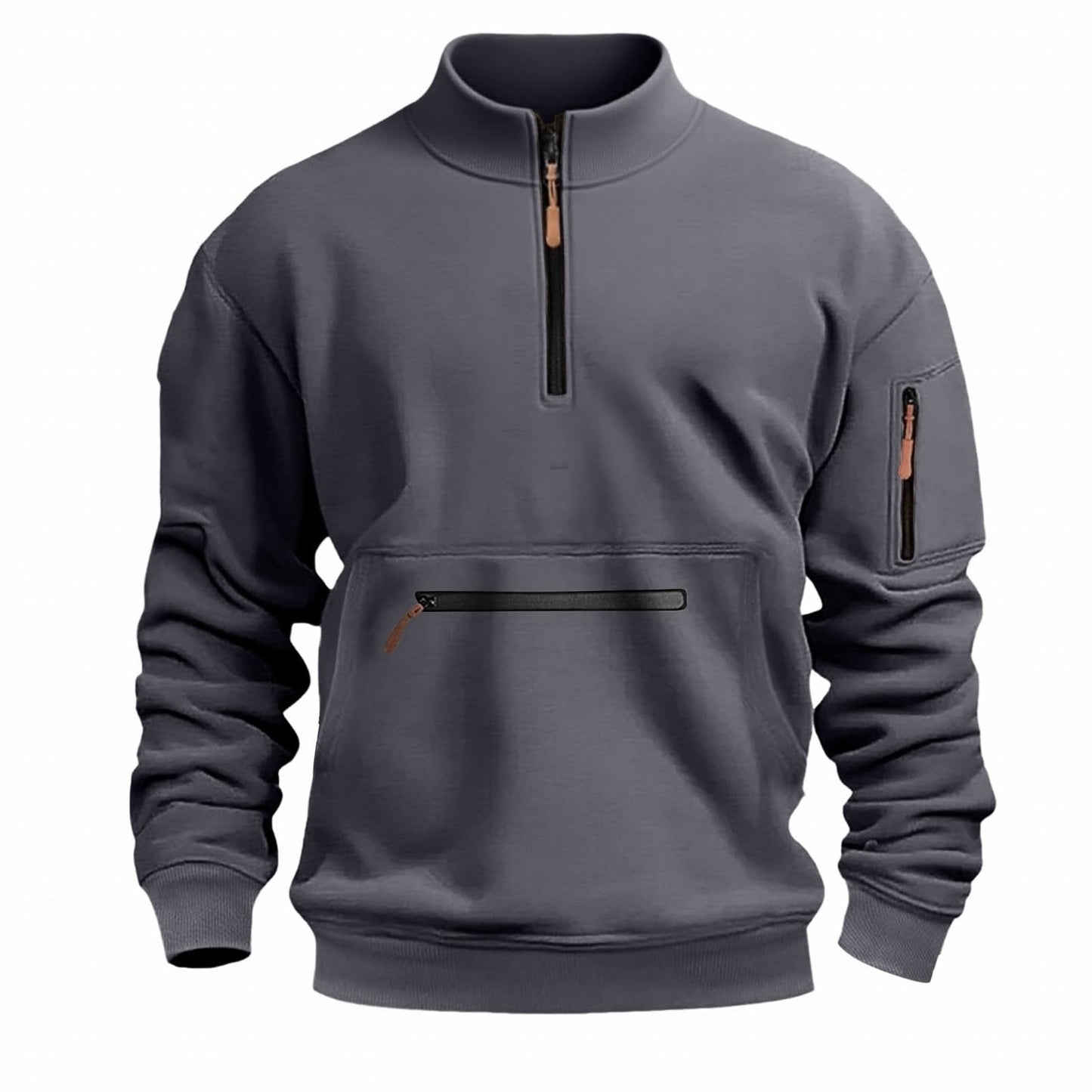 Funktionales Herren Sweatshirt Reißverschluss Modern