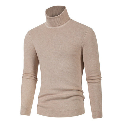 Herren Rollkragenpullover Weich Warm Modern