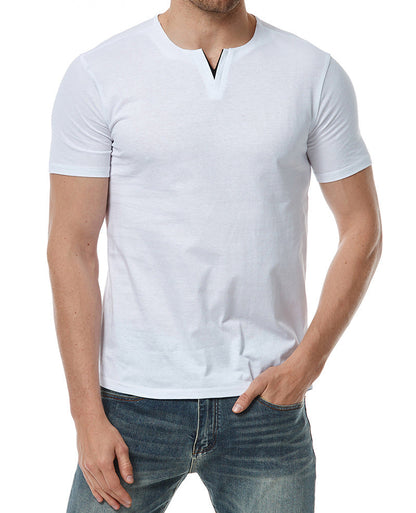 Herren Kurzarm-Shirt Moderner Ausschnitt Bequem - BerlinGlamour