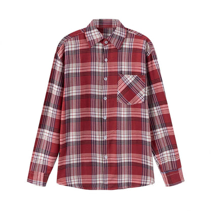 Herren Flanellhemd Karomuster Lässig Modern