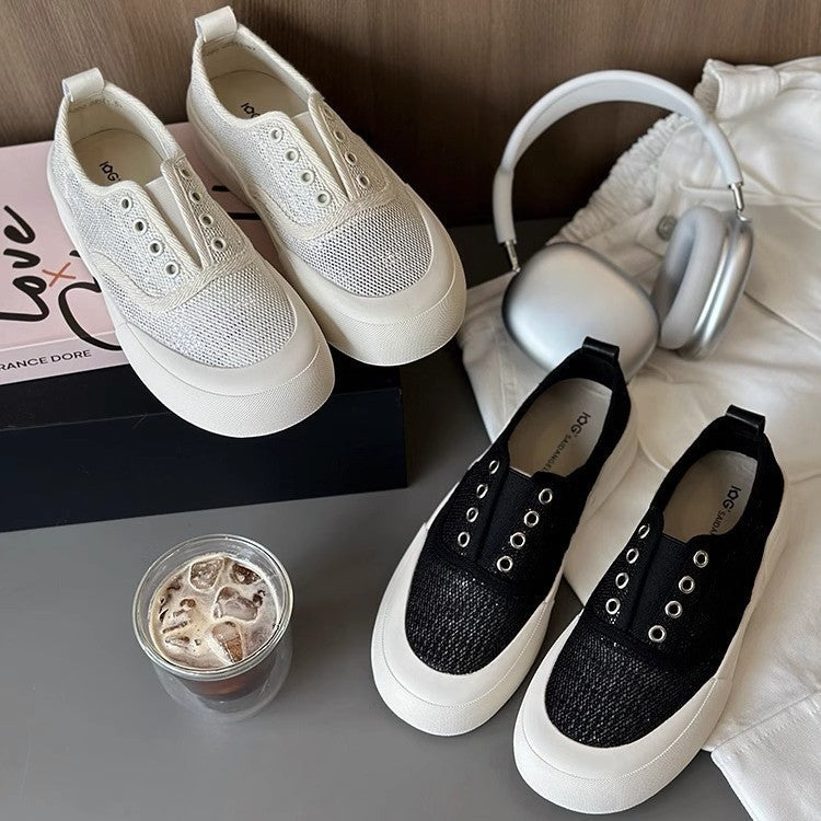 Damen Sneaker Sportlich Atmungsaktiv Plateau Schuhe - BerlinGlamour