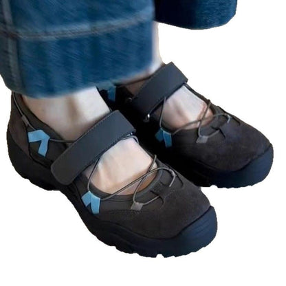Damen Schuhe Alltag Bequem Klettverschluss Robust