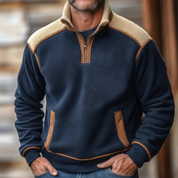 Herren Fleece Pullover Weich Warm Teddylook - BerlinGlamour