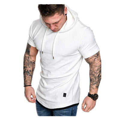Herren Hoodie Kurzarm Italienisches Design Modern