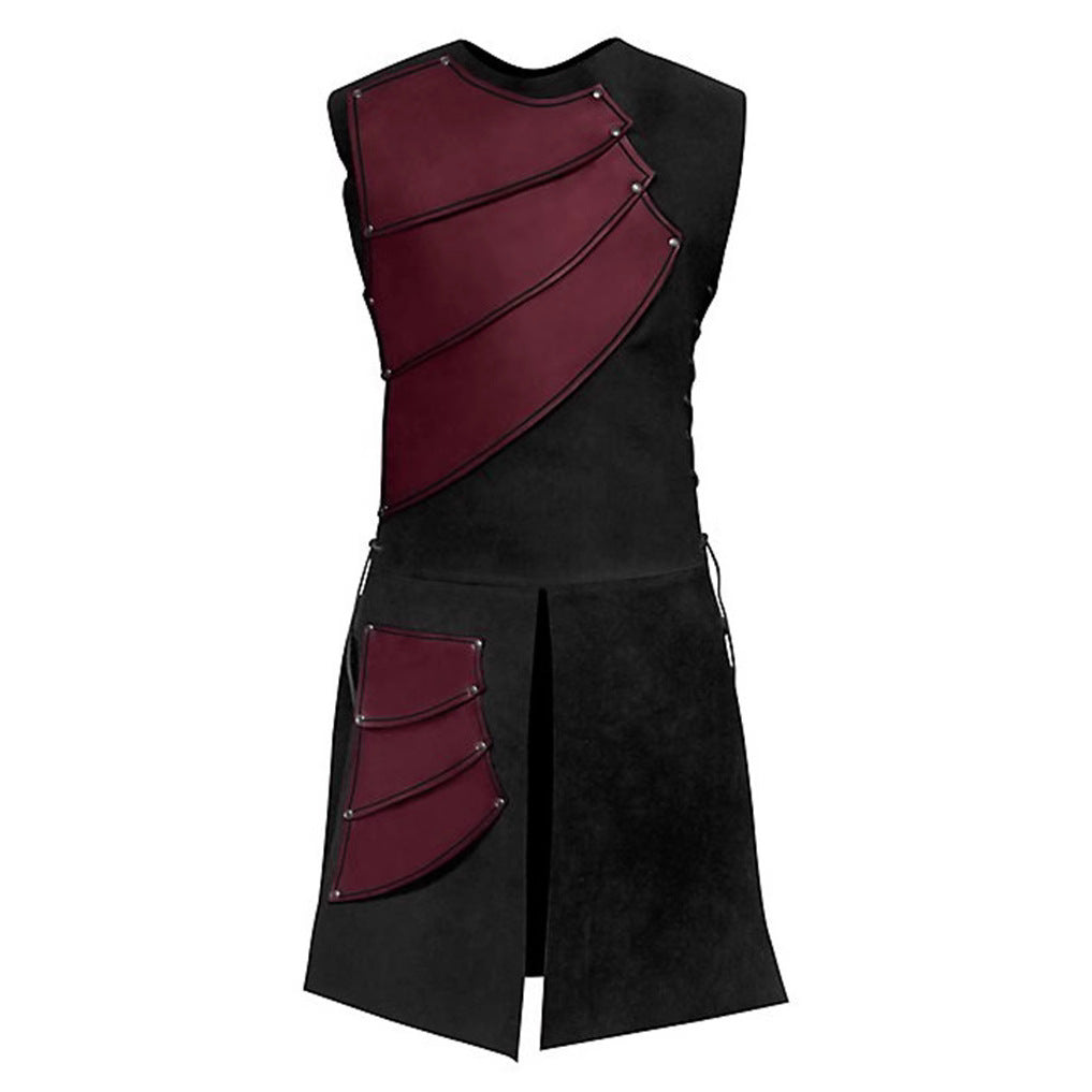 Herren Lederhose Robust Klassisch Schwarz
