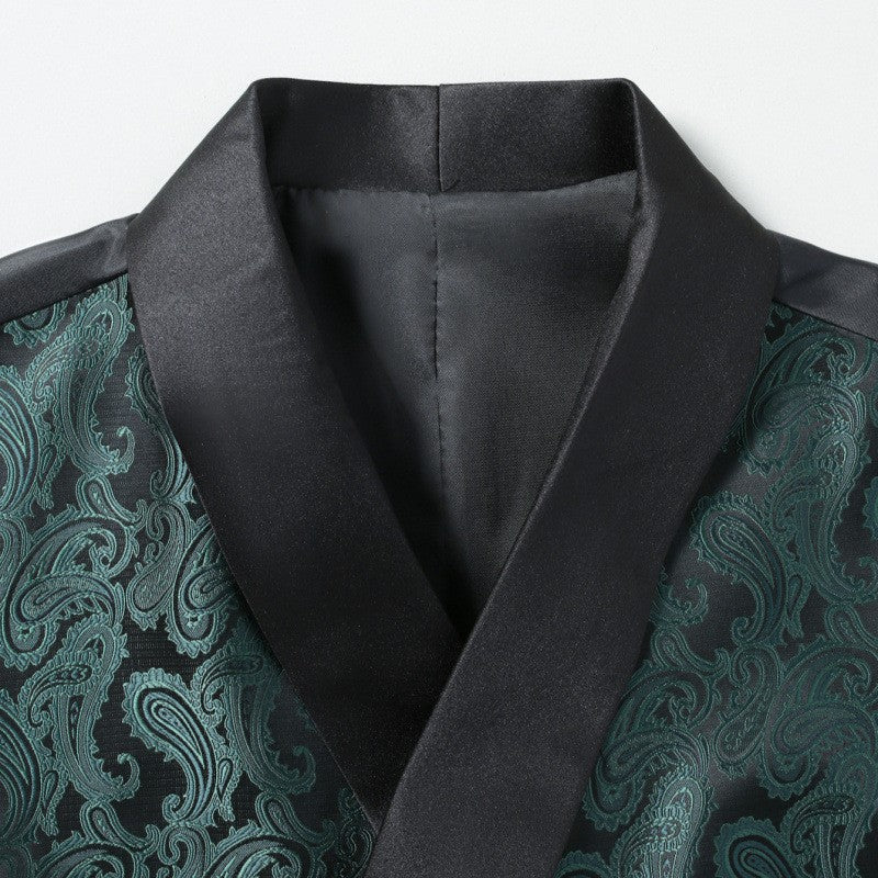 Herren Weste Elegant Paisley Muster Luxus Qualität