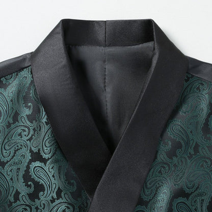 Herren Weste Elegant Paisley Muster Luxus Qualität