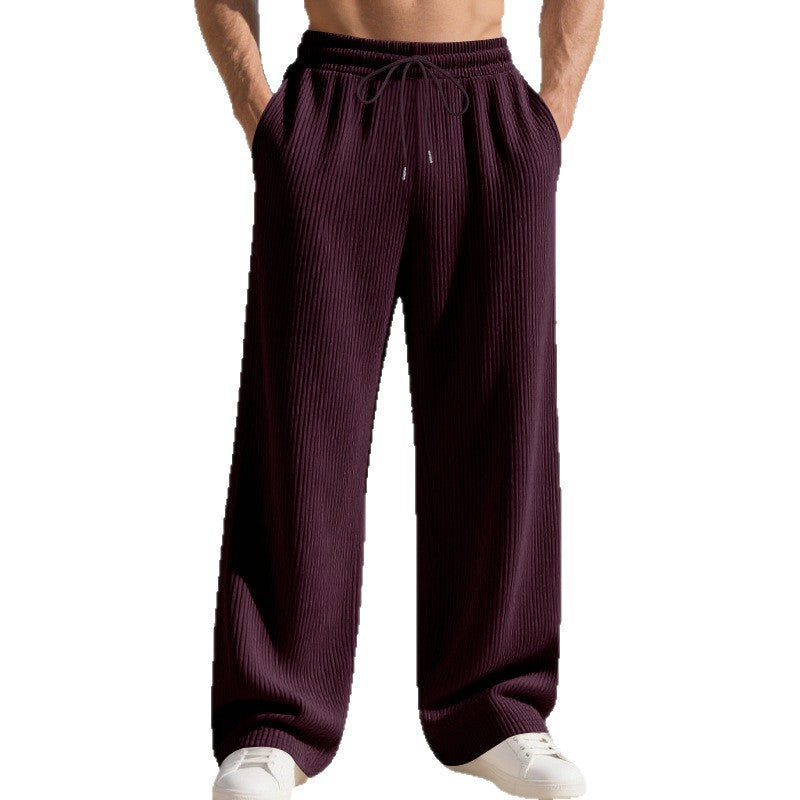 Herren Freizeithose Weich Rippstoff Bequem