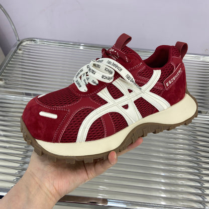 Damen Sneaker Sportlich Plateau atmungsaktiv - BerlinGlamour