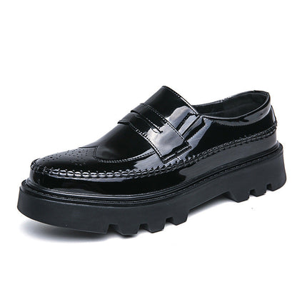 Damen Slipper Lässig Glänzend Lack Schuhe Bequem