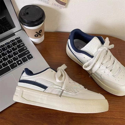 Damen Plateau Sneaker Sportlich Atmungsaktiv Komfort
