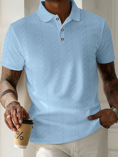 Herren Polohemd Elegantes Design mit Knöpfen Modern