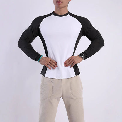Herren Langarmshirt Sport Atmungsaktiv Ergonomisch